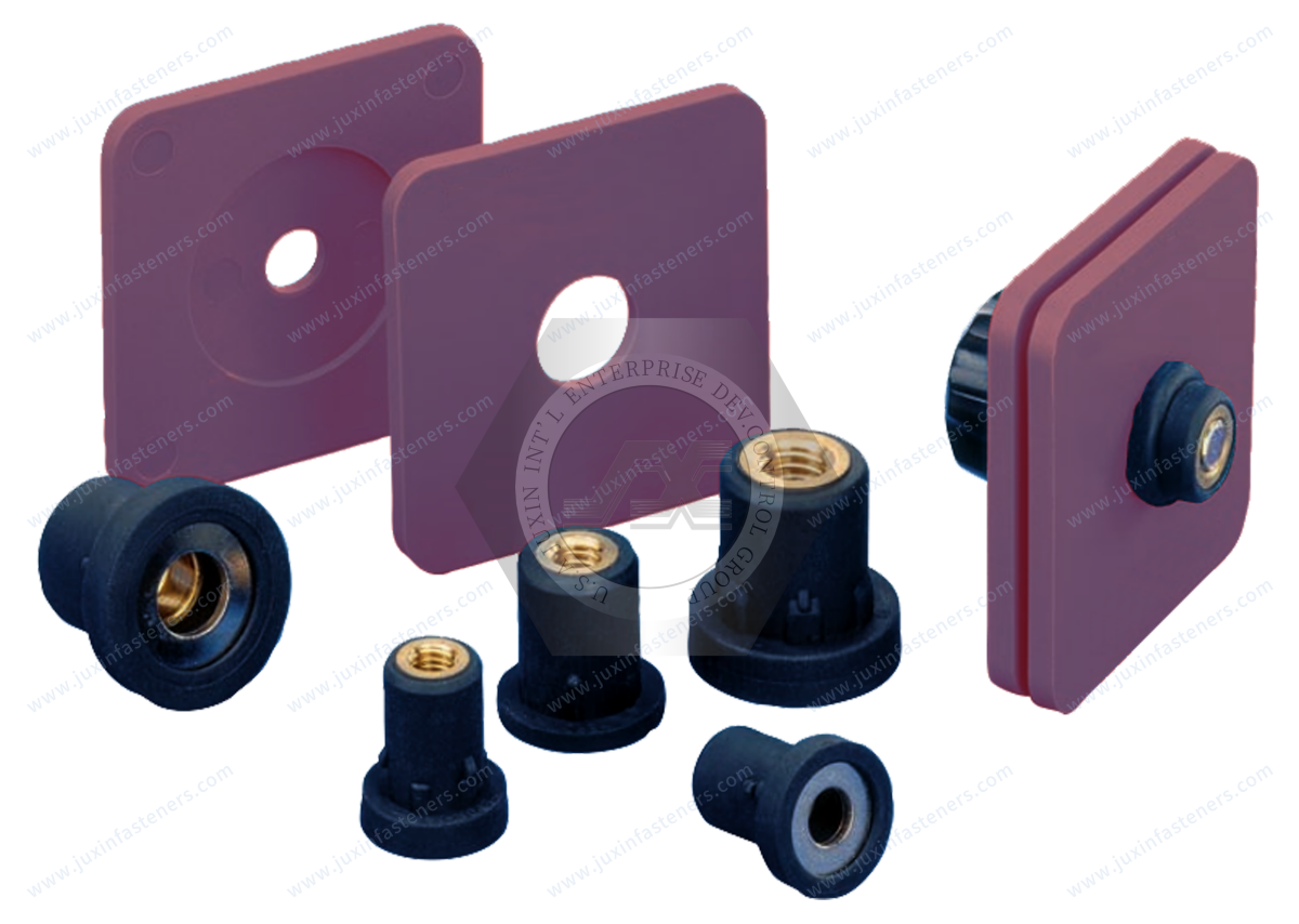 Elastic – Fasteners for vibrating components, Vibration damping characteristics Elastic – Fasteners for vibrating components, Vibration damping characteristics