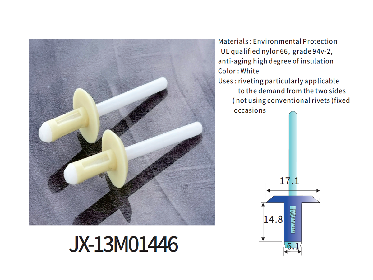 JX-13M01446 General Plastic Blind Rivet For Automotive JX-13M01446 General Plastic Blind Rivet For Automotive