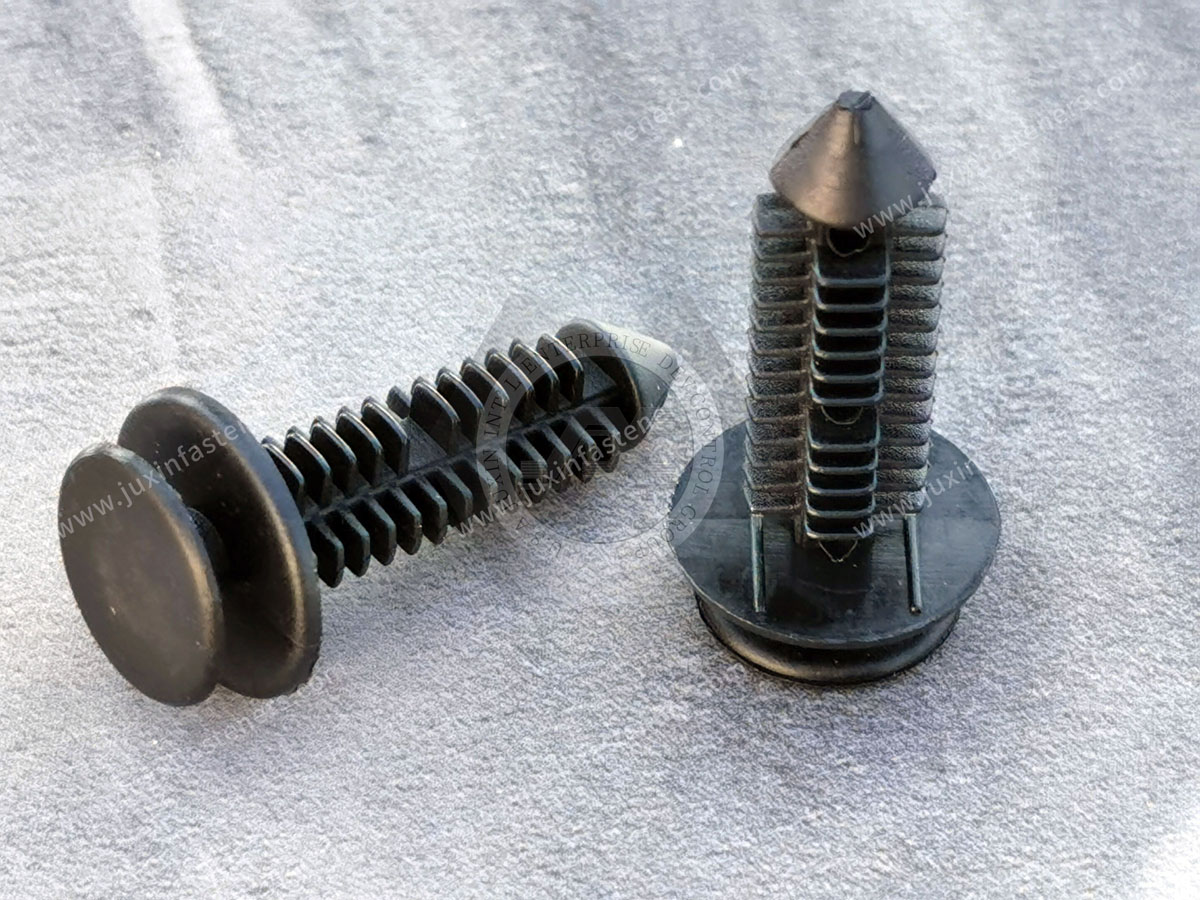 JX-13M05524 General Plastic Barbed Push Rivets Fasteners For Automotive