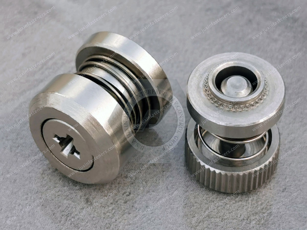 Low Profile Knob, Spring-loaded – Types JX-PF50, JX-PF60 Low Profile Knob, Spring-loaded – Types JX-PF50, JX-PF60