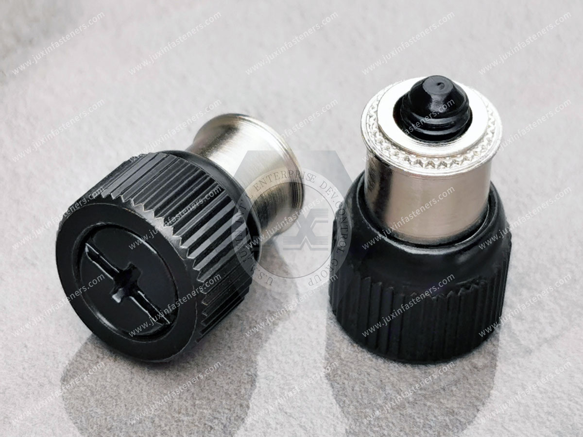 Large Knob, Spring-Loaded – Types Knurled Head. JX-PF11, JX-PF12 Large Knob, Spring-Loaded – Types Knurled Head. JX-PF11, JX-PF12