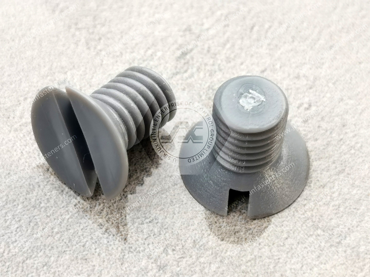 PVC Slotted Flat Head Screws PVC Slotted Flat Head Screws