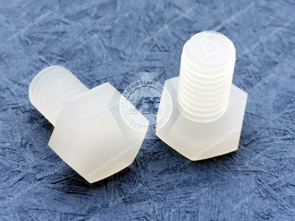 PVDF hexagonal bolt insulation and anti-corrosion PVDF hexagonal bolt insulation and anti-corrosion