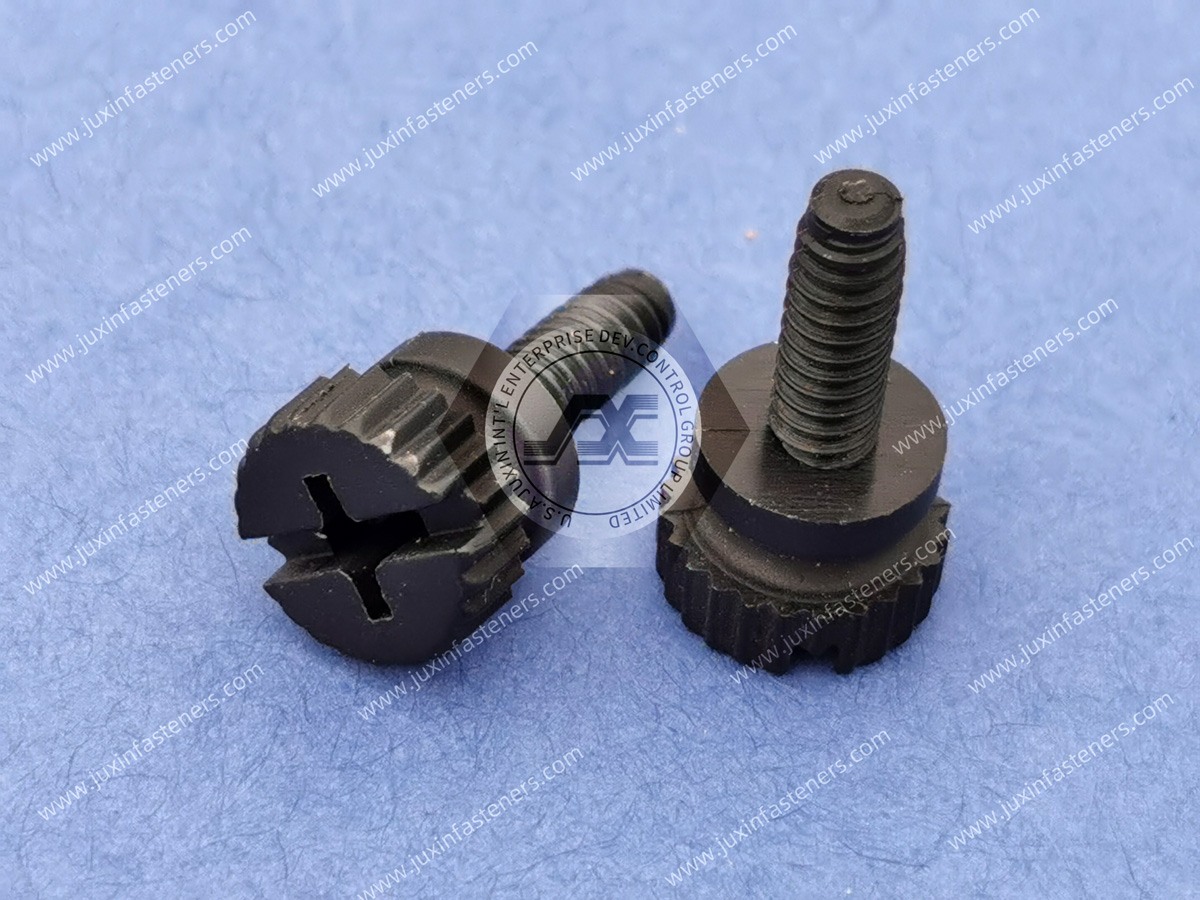 Black Nylon Plastic-Head Thumb Screws with Phillips Black Nylon Plastic-Head Thumb Screws with Phillips