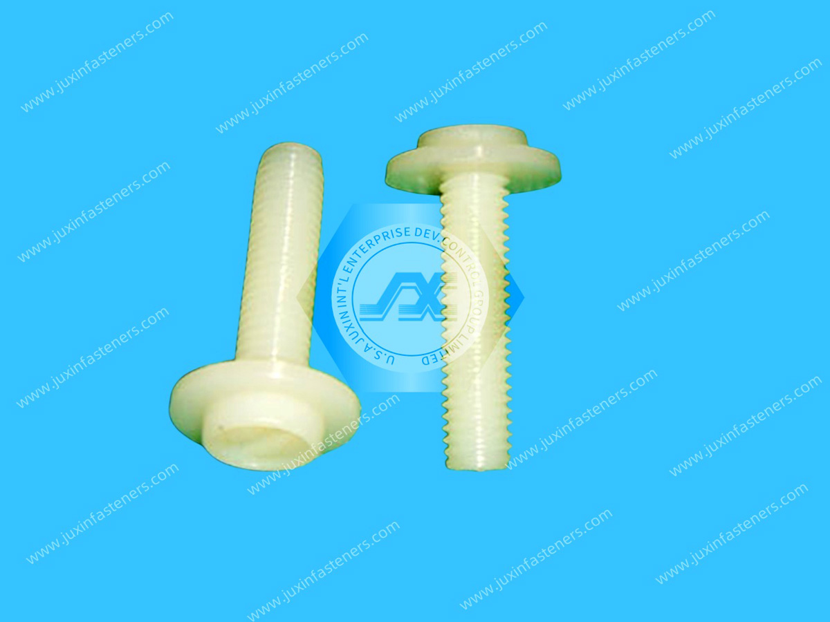 Nylon Slotted Washer Head Screw Nylon Slotted Washer Head Screw
