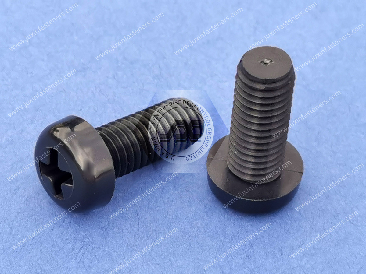 Black Nylon Pan Head Phillips Screws Black Nylon Pan Head Phillips Screws