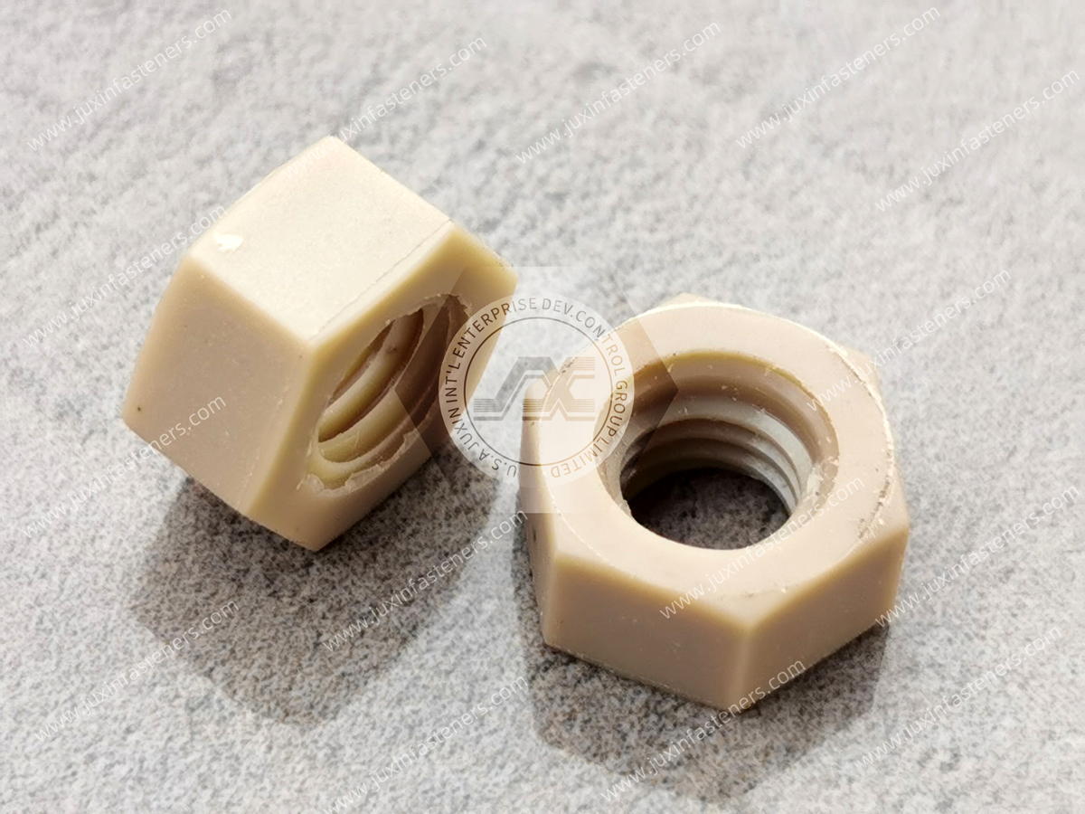 High-Strength High-Temperature PEEK Hex Nut High-Strength High-Temperature PEEK Hex Nut