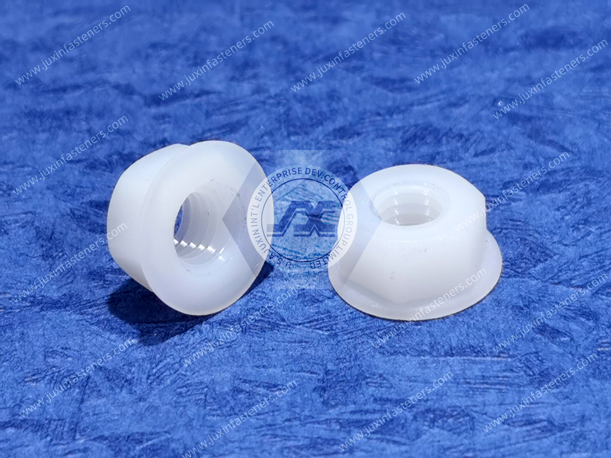 White Metric Nylon 66 Hexagon Flange Nuts White Metric Nylon 66 Hexagon Flange Nuts