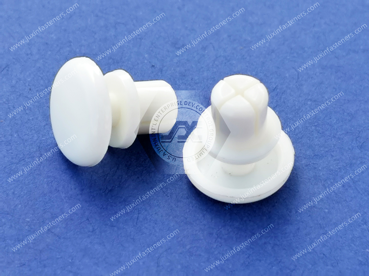 White Nylon66 Snap Rivets, R-type rivets White Nylon66 Snap Rivets, R-type rivets