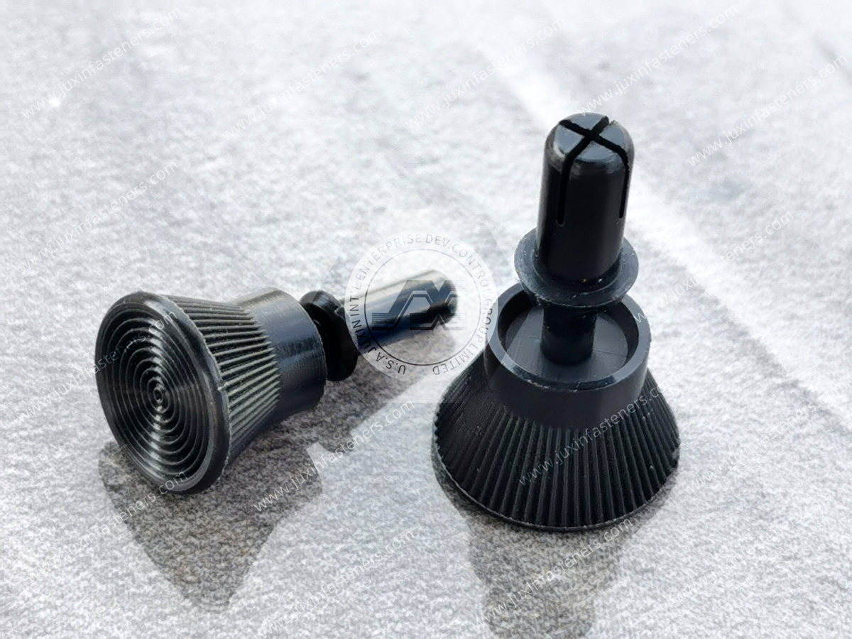 Black Snap Push-In Rivet, Releasable Black Snap Push-In Rivet, Releasable