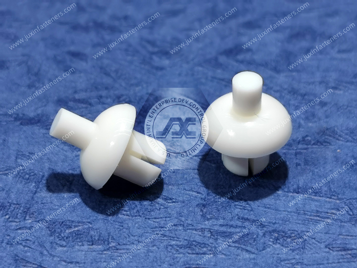 JX-RS White Nylon Push Rivet Blunt JX-RS White Nylon Push Rivet Blunt