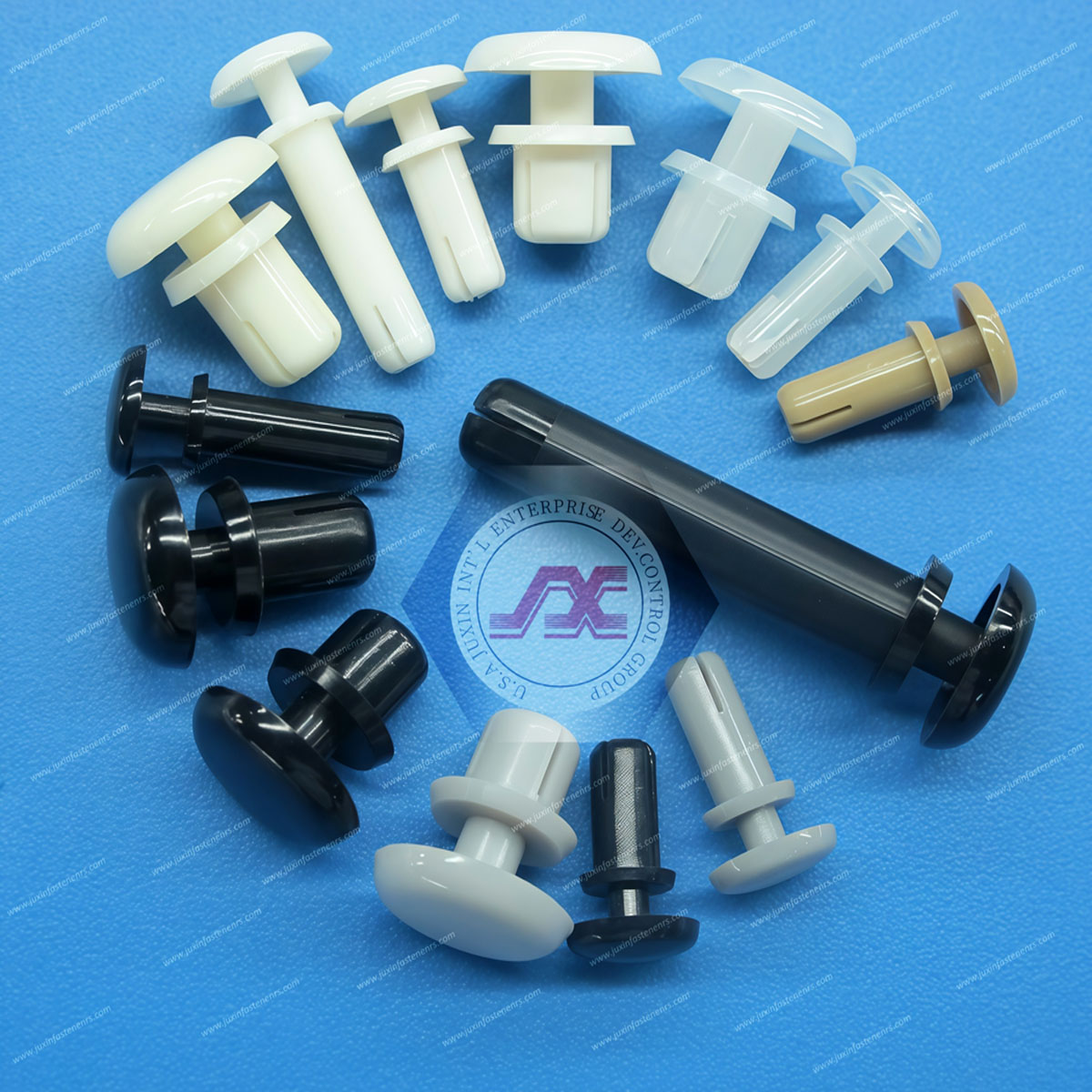 White Nylon66 Snap Rivets, R-type rivets White Nylon66 Snap Rivets, R-type rivets