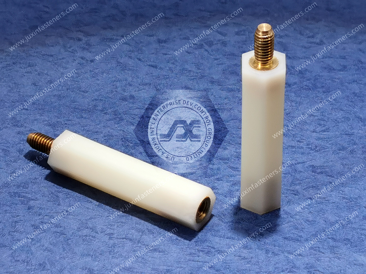 Hex Spacer - Male-Female Polyamide Brass Body JX-GNSP-HTS Hex Spacer - Male-Female Polyamide Brass Body JX-GNSP-HTS