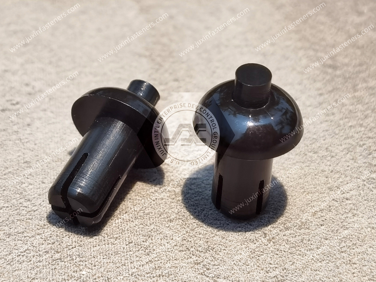 Black Nylon Push-In Rivet JX-GRS85 Black Nylon Push-In Rivet JX-GRS85