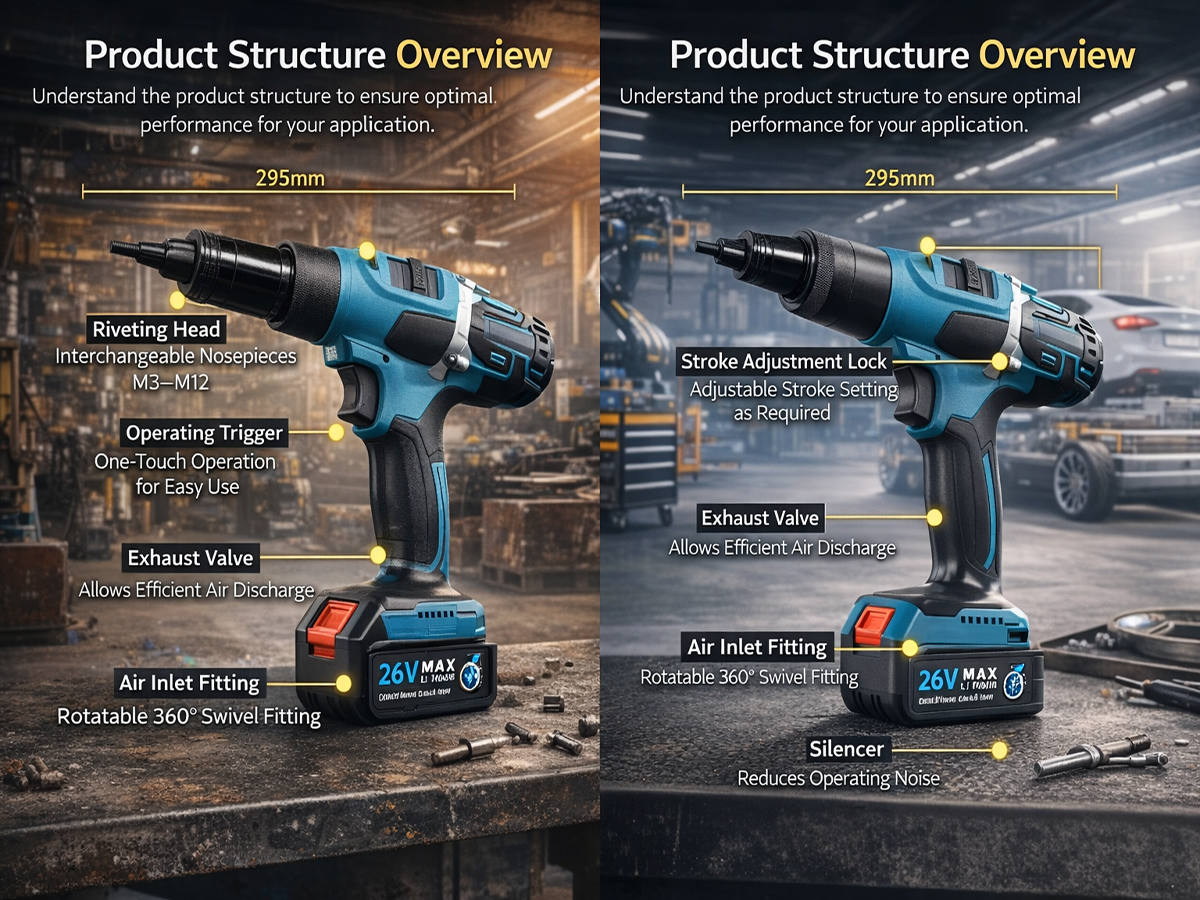 Fully Automatic Electric Rivet Nut Tool Fully Automatic Electric Rivet Nut Tool