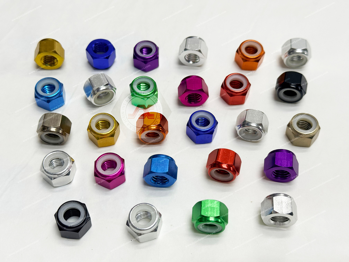 DIN985 Aluminum Nylon Self-Locking Nuts for Automotive Applications | High-Reliability Anti-Loosening Fastener Solution DIN985 Aluminum Nylon Self-Locking Nuts for Automotive Applications | High-Reliability Anti-Loosening Fastener Solution