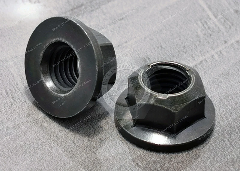 DIN 6927, DIN EN 1664, Prevailing torque type all-metal hexagon nuts with flange