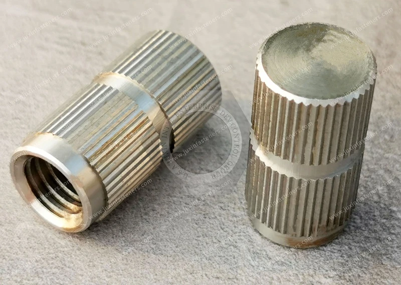 Closed Insert Nuts For Plastics Mouldings - Round Without Shoulder - Type JX-DIN16903S