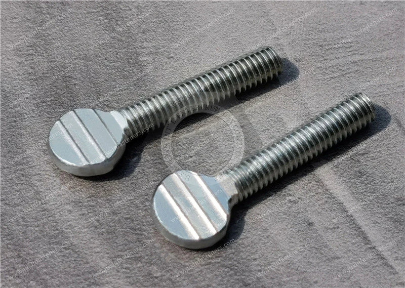 Metric Iron Spade-Head Thumb Screws