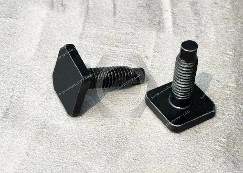 High-Strength Grade 8 Steel Square Head Screws For Automotive, JX-21JG452-M6-15-15-L20-ST, CNC carbon steel machined parts square head guide screw, application auto parts system parts: brake master pump, brake sub-pump, vacuum booster, brake pedal assembl