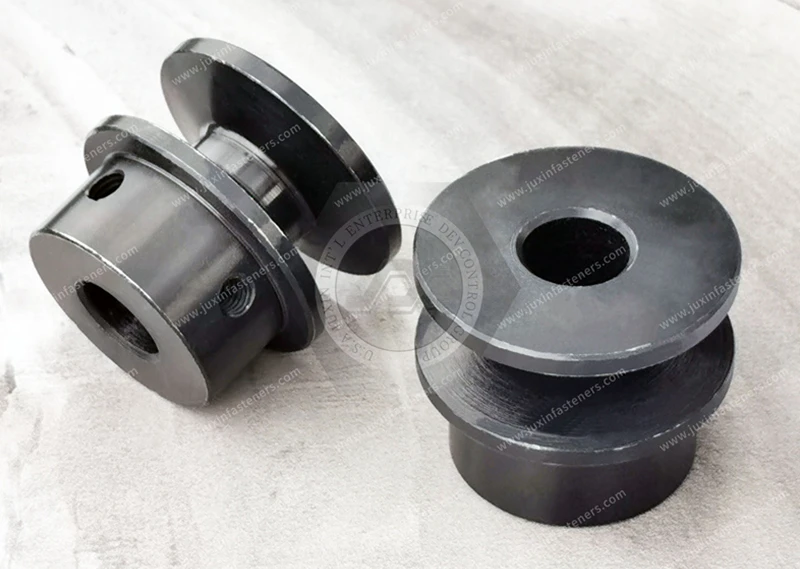 JX-21JG376-D14-M6-43-ST, Carbon steel machined parts for medical equipment, surface treatment with environmentally friendly black zinc plating