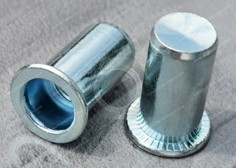 Flat Head Closed end Round Body Plain Blind Rivet Nuts