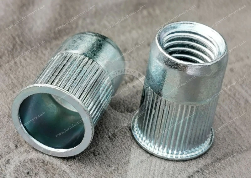 American Standard Thin Head Open End  Round Body Knurled Blind Rivet Nuts&mdash;Open End