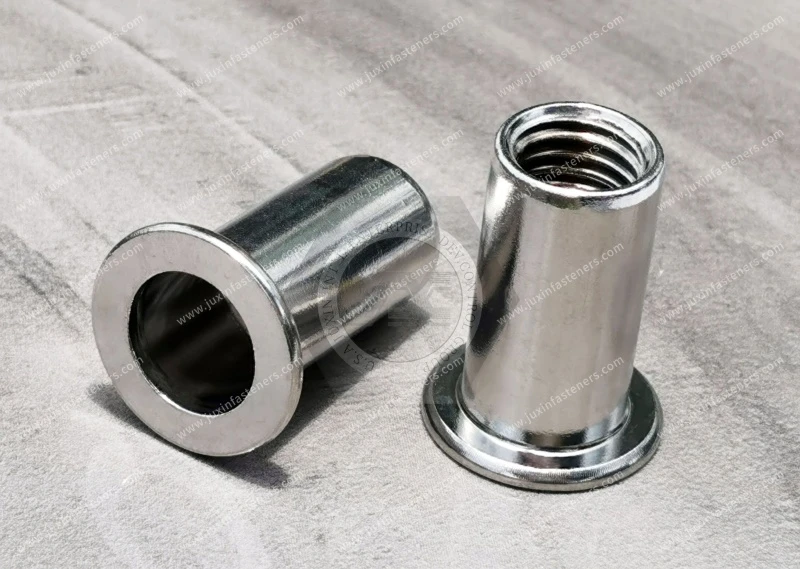 Flat Head Open end  Round Body Blind Rivet Nuts&mdash;Open End
