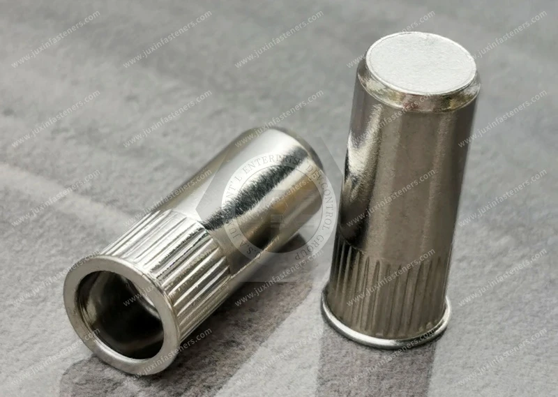 Thin Head Closed end Round Body Knurled Plain Blind Rivet Nuts&mdash;Closed End