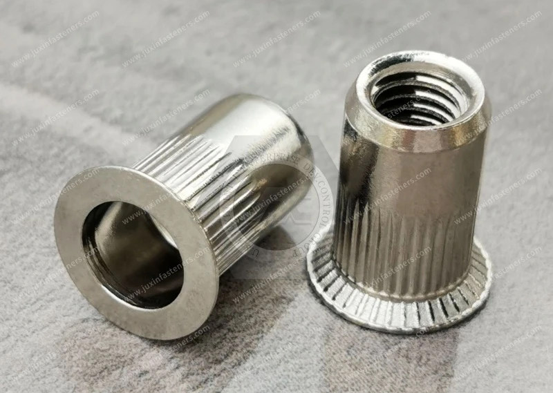 Countersunk Head Open end Round Body Knurled Plain Blind Rivet Nuts&mdash;Open End