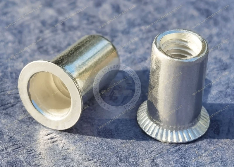 Countersunk Head Open  Round Body Plain Blind Rivet Nuts&mdash;Open End