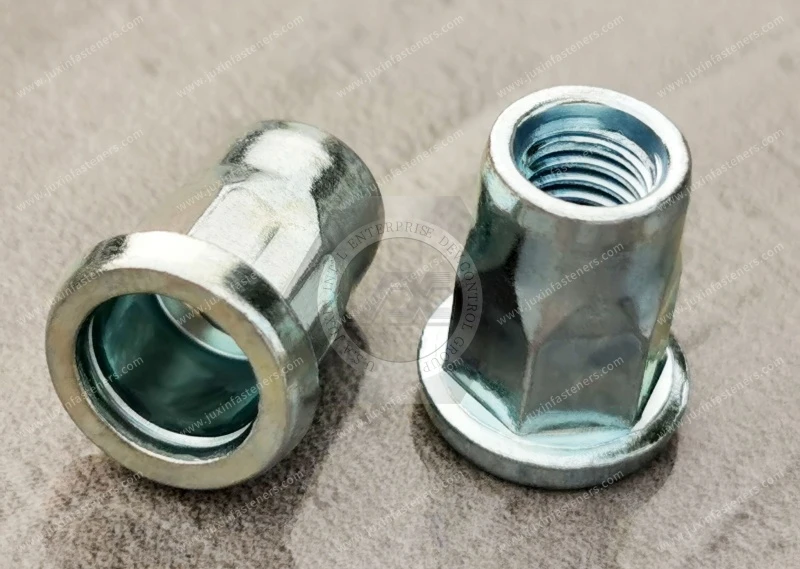 High Flat Head Open end Part Hexagonal body Blind Rivet Nuts&mdash;Open End