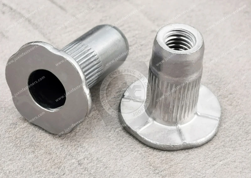 Flat Head Open end knurled body Blind Rivet Nuts&mdash;Open End