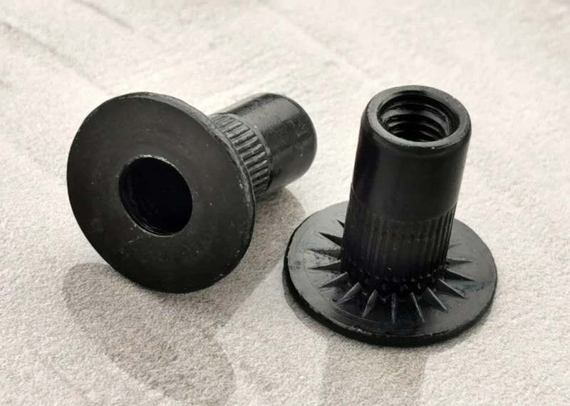 Flat Head Open end knurled body Blind Rivet Nuts&mdash;Open End