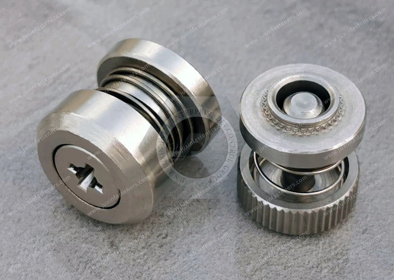 Low Profile Knob, Spring-loaded &ndash; Types  JX-PF50, JX-PF60