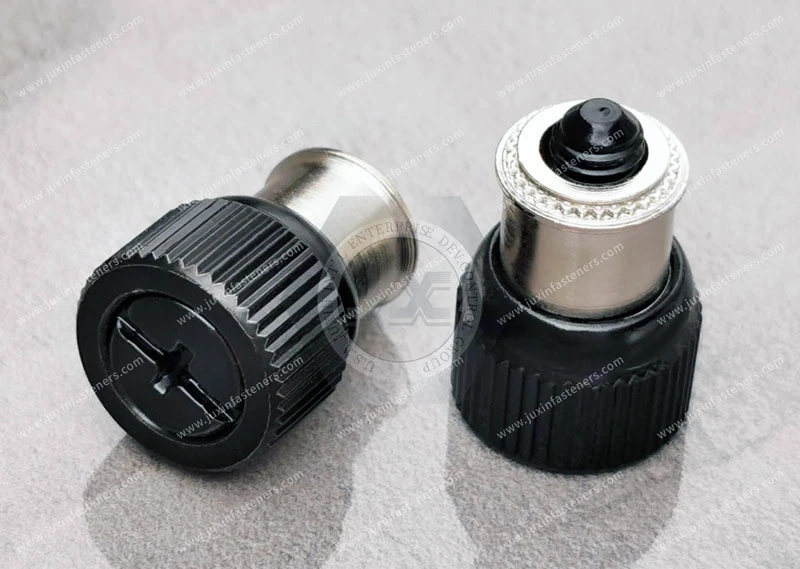 Large Knob, Spring-Loaded &ndash; Types Knurled Head. JX-PF11, JX-PF12