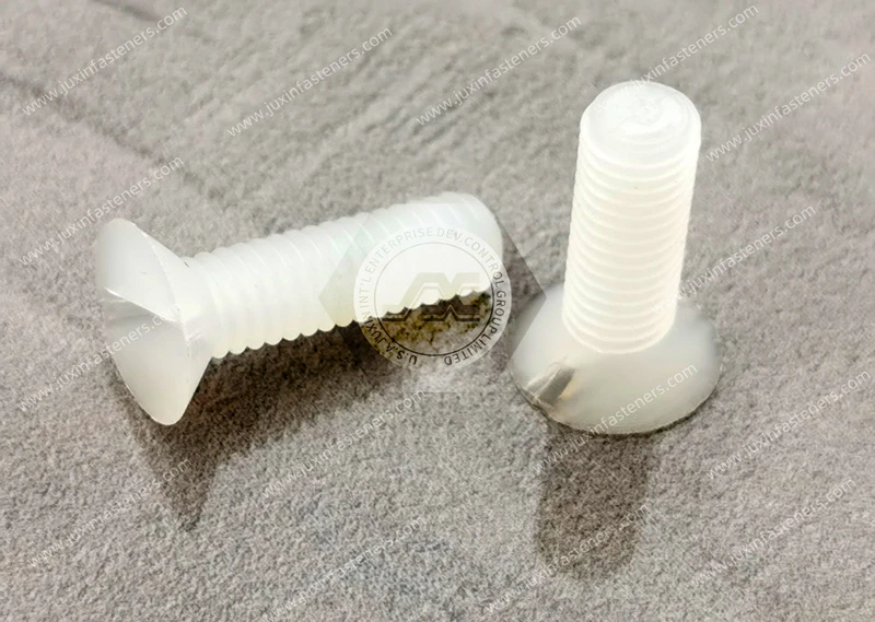 PVDF Slotted Flat Head Screws