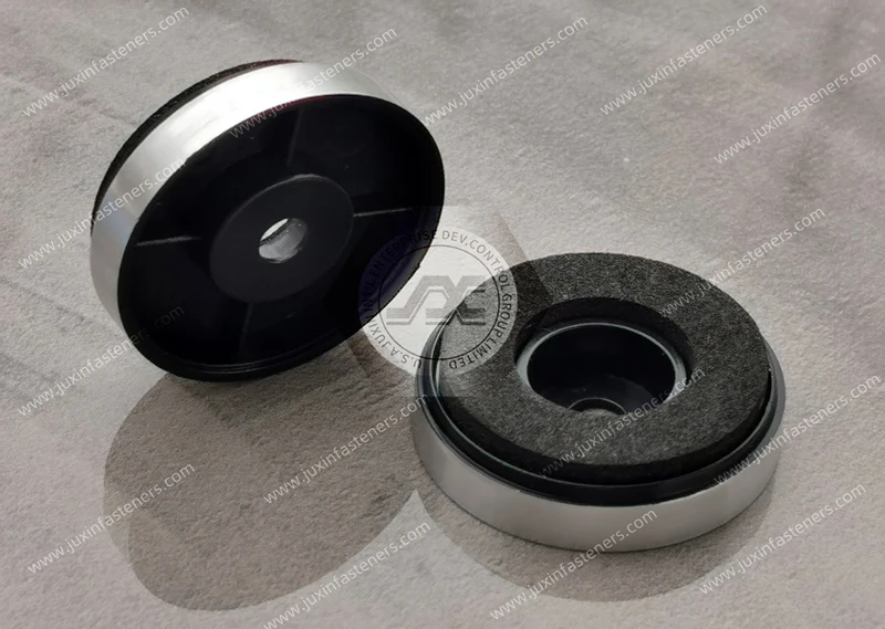 ABS Damping Feet Aluminum Silver