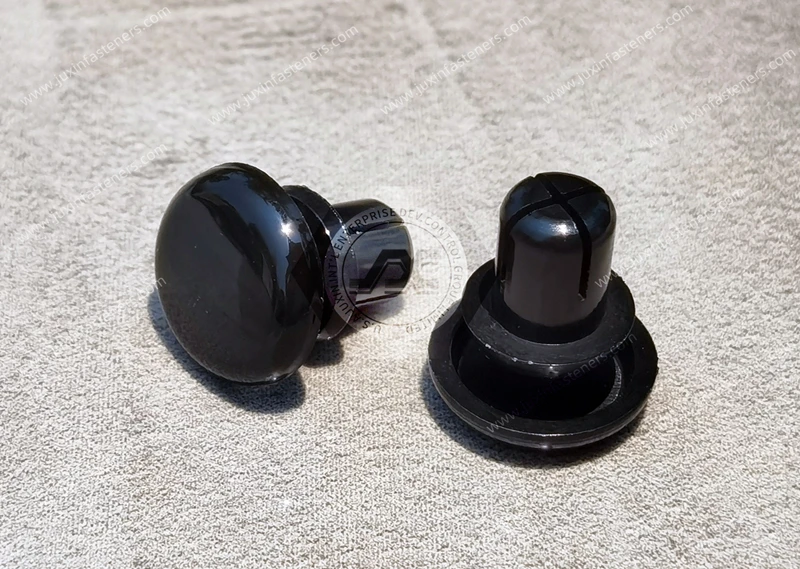 Black Push Snap Rivets JX-GR For Panel