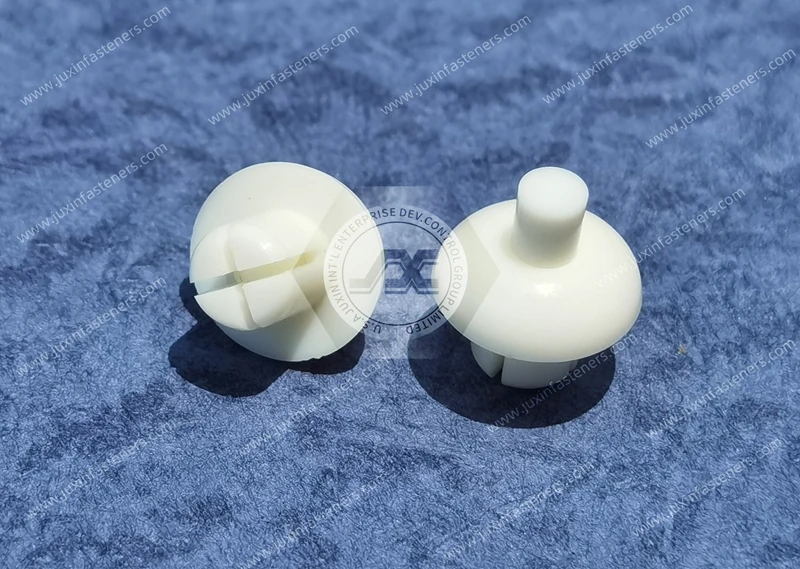 UL94V2 White Push Rivet Blunt JX-GRS