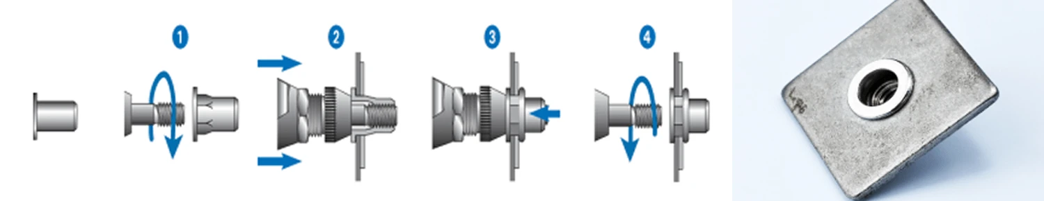Blind Rivets Nuts & Stud Fasteners for Sheet Metal