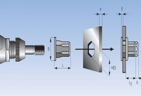Blind Rivets Nuts & Stud Fasteners for Sheet Metal